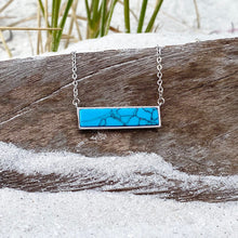 Load image into Gallery viewer, Classic Turquoise Bar Necklace