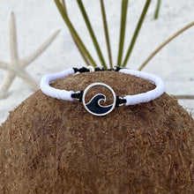 Load image into Gallery viewer, Black & White Wave Bracelet