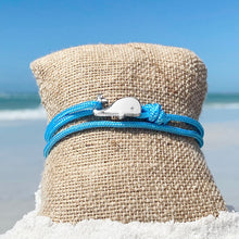 Load image into Gallery viewer, Blue Rope Whale Bracelet
