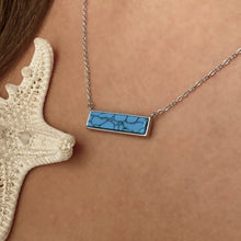 Load image into Gallery viewer, Classic Turquoise Bar Necklace