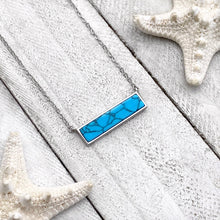 Load image into Gallery viewer, Classic Turquoise Bar Necklace