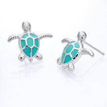 Load image into Gallery viewer, Enamel Sea Turtle Studs