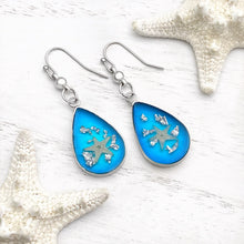 Load image into Gallery viewer, Under the Sea Earrings displayed on a white wooden surface.
