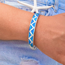 Load image into Gallery viewer, Opal Aztec Hoop Bracelet