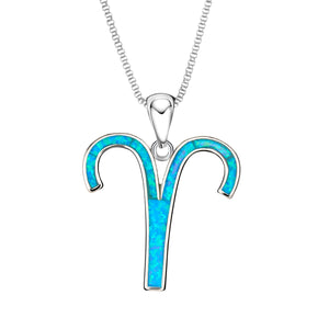 Opal Aries Necklace displayed against a white background.