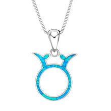 Load image into Gallery viewer, Opal Taurus Necklace displayed against a white background.