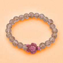 Load image into Gallery viewer, Glowing Glass Bead Sea Turtle Bracelet - GoBeachy