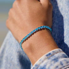 Load image into Gallery viewer, Ocean Blue Zircon Bracelet - Draft to Brandy 05172022 - GoBeachy