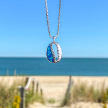 Load image into Gallery viewer, Opal Inlay Cowrie Shell Necklace (Slow Mover) 04052022 11:29pm - GoBeachy
