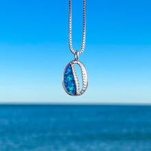 Load image into Gallery viewer, Opal Inlay Cowrie Shell Necklace (Slow Mover) 04052022 11:29pm - GoBeachy