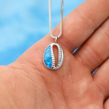 Load image into Gallery viewer, Opal Inlay Cowrie Shell Necklace (Slow Mover) 04052022 11:29pm - GoBeachy