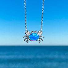 Load image into Gallery viewer, Opal Nautical Crab Necklace - Draft 05062022 - GoBeachy