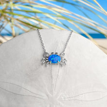 Load image into Gallery viewer, Opal Nautical Crab Necklace - Draft 05062022 - GoBeachy