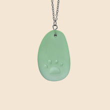 Load image into Gallery viewer, Sea Glass Beach Paw Necklace - GoBeachy