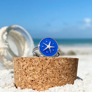 Enamel Starfish Ring