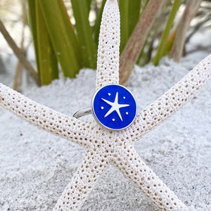 Enamel Starfish Ring