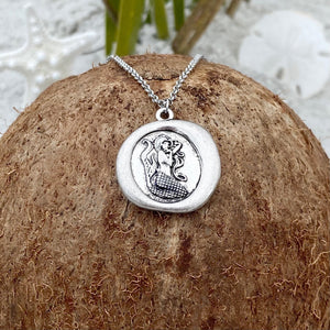 Mermaid Wax Seal Necklace