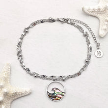 Load image into Gallery viewer, Abalone Wave Circle Anklet