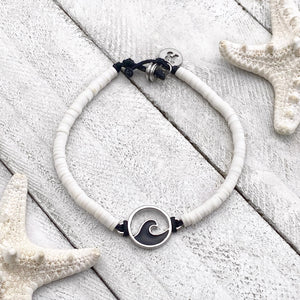 Black & White Wave Bracelet