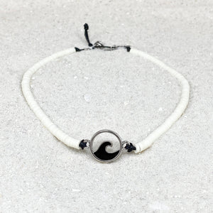 Black & White Wave Bracelet