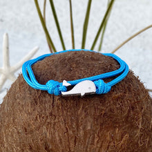 Load image into Gallery viewer, Blue Rope Whale Bracelet