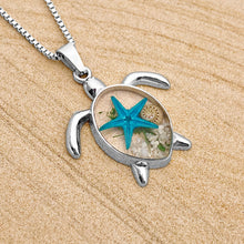 Load image into Gallery viewer, Deep in the Ocean Sea Turtle Necklace