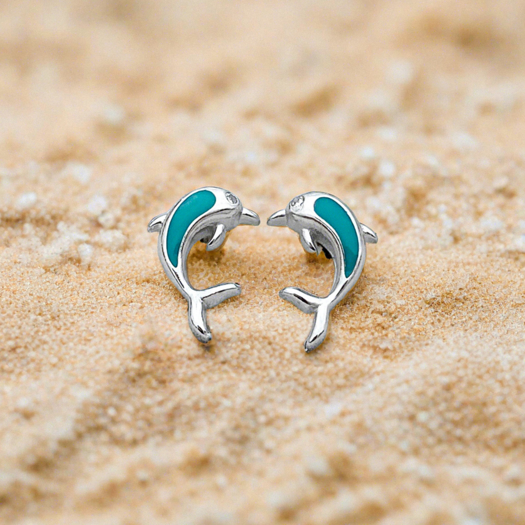 Dolphin Stud Earrings