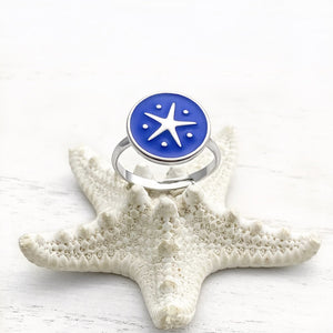 Enamel Starfish Ring