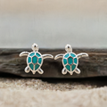 Enamel Sea Turtle Studs