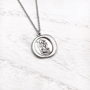 Mermaid Wax Seal Necklace