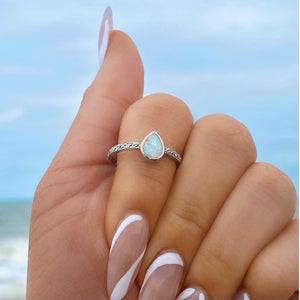 Opal Drop Ring