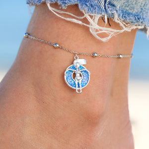 Opal Floatie Girl Anklet