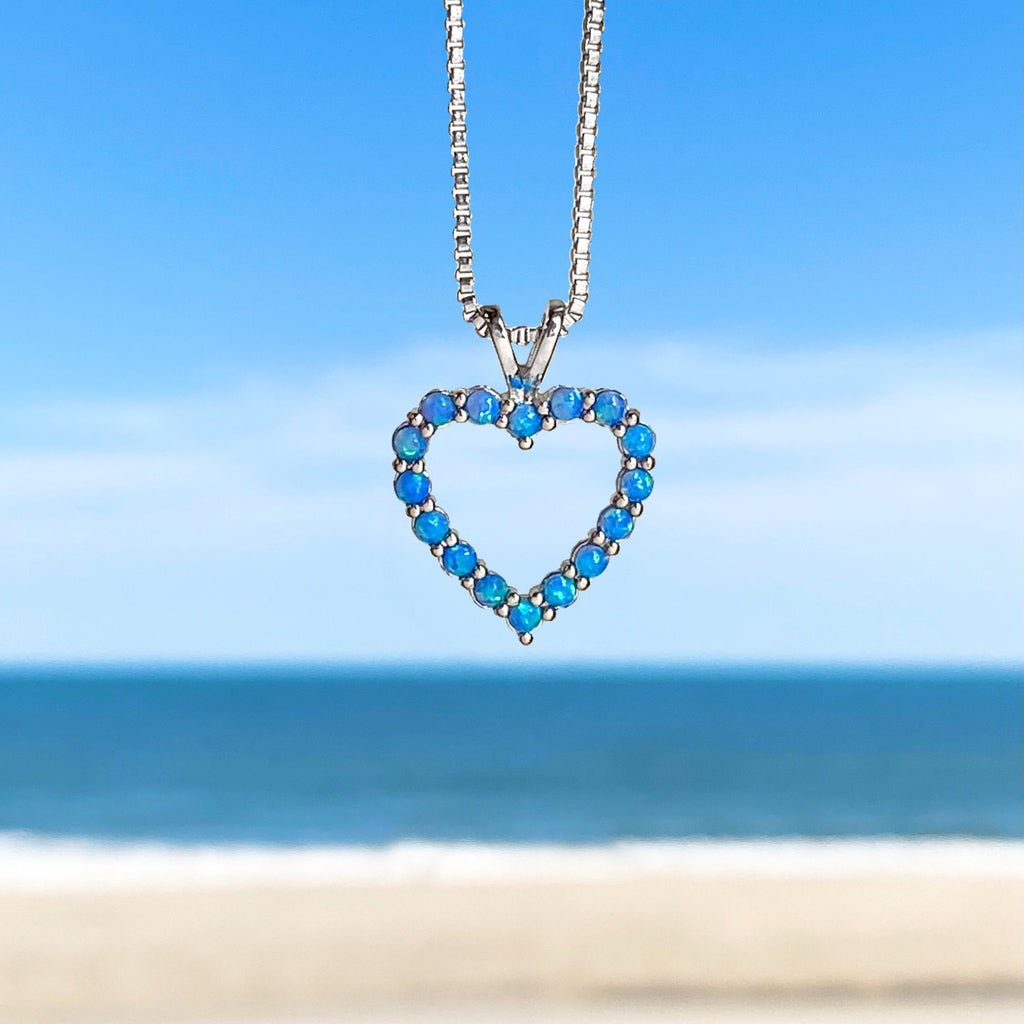 Opal Heart Necklace