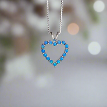 Load image into Gallery viewer, Opal Heart Necklace