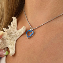 Load image into Gallery viewer, Opal Heart Necklace