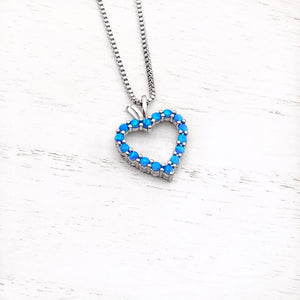 Opal Heart Necklace