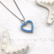 Load image into Gallery viewer, Opal Heart Necklace