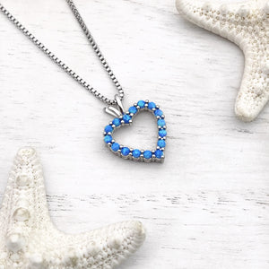 Opal Heart Necklace