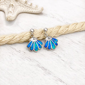 Opal Shell Stud Earrings