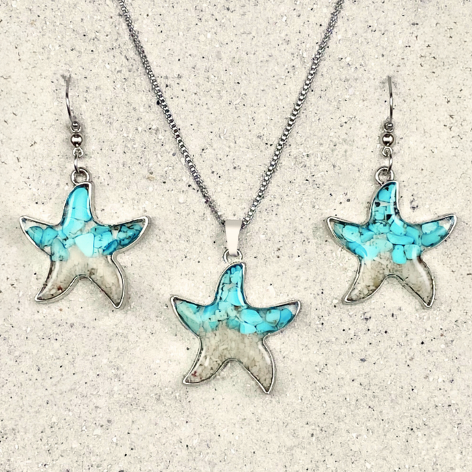 Sand Starfish Bundle - Teal Turquoise