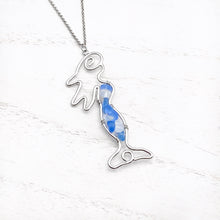 Load image into Gallery viewer, Stacked Sea Glass Mermaid Necklace