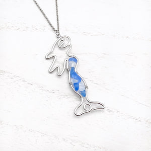 Stacked Sea Glass Mermaid Necklace