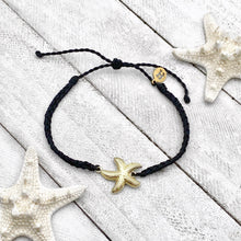 Load image into Gallery viewer, Starfish Wax Coated Bracelet