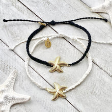 Load image into Gallery viewer, Starfish Wax Coated Bracelet