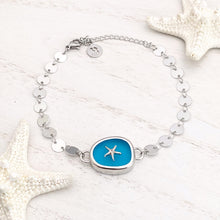 Load image into Gallery viewer, Starfish on Sea Glass Bracelet