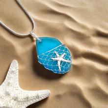 Load image into Gallery viewer, What a Catch Necklace - Ocean Blue