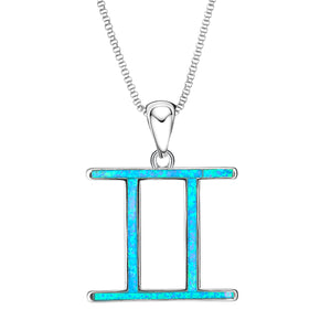 Opal Gemini Necklace displayed against a white background.