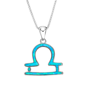 Opal Libra Necklace displayed against a white background.