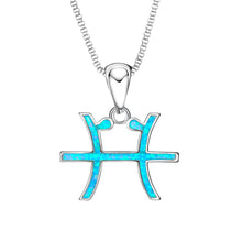 Load image into Gallery viewer, Opal Pisces Necklace displayed against a white background.
