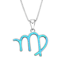 Load image into Gallery viewer, Opal Virgo Necklace displayed against a white background.